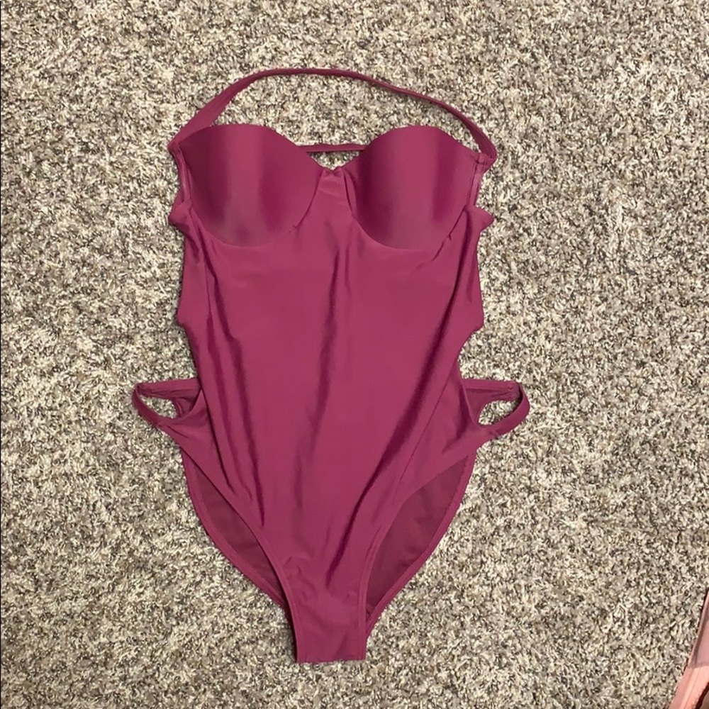 Maroon one piece